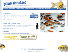 Tablet Screenshot of lydum-fiskeland.dk